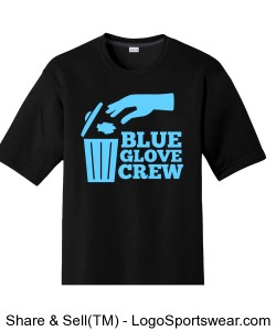 Blue Glove Crew Basic Shirt Design Zoom